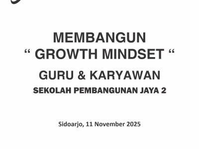 Pelatihan Guru: Membangun Growth Mindset
